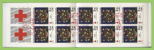 France 1984 Red Cross Fund Booklet (10 stamps) used