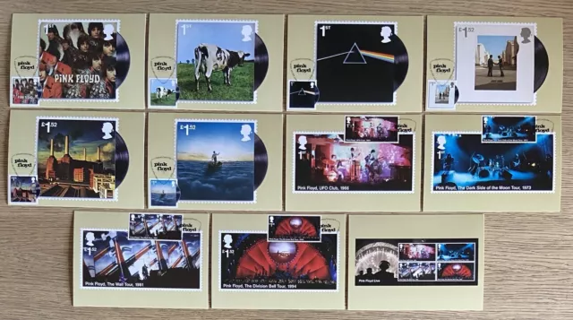 PHQ Cards 2016 Set 417 - PINK FLOYD - Front FDI Grantchester Cambridge Postmark.