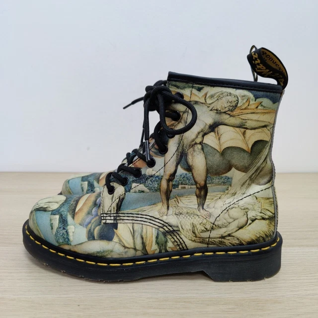 DR MARTENS WILLIAM Blake Tate 1460 Ankle Museum Artist Rare Boots