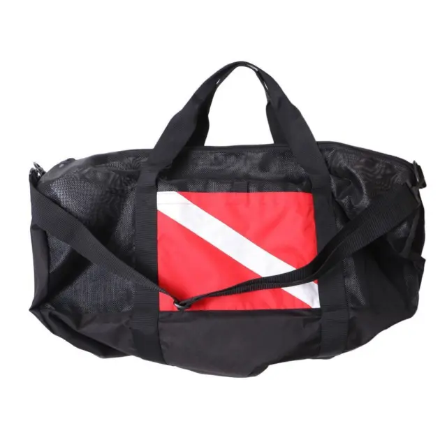 Heavy Duty Large Zipper Dive Flag Mesh Gear Bag Rucksack Zum Tauchen