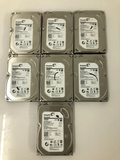 Lot of 7 Seagate Barracuda ST1000DM003 1TB 3.5" SATA Hard Disk Drive HDD Lot of 7 Seagate Barracuda ST1000DM003 1TB 3.5" SATA Hard Disk Drive HDD