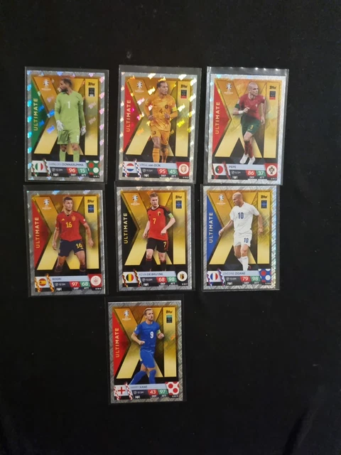 TOPPS MATCH ATTAX.LOT DE 9 CARTES PARALELL CHAMPIONS ET EUROPA LEAGUE