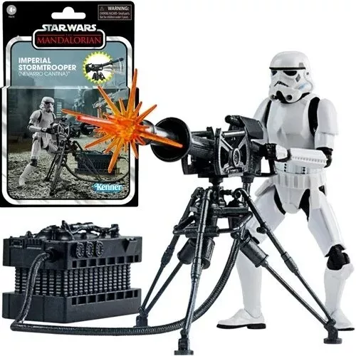 Star Wars TVC Deluxe Imperial Stormtrooper And E-Web Cannon 3 3/4 inch figure