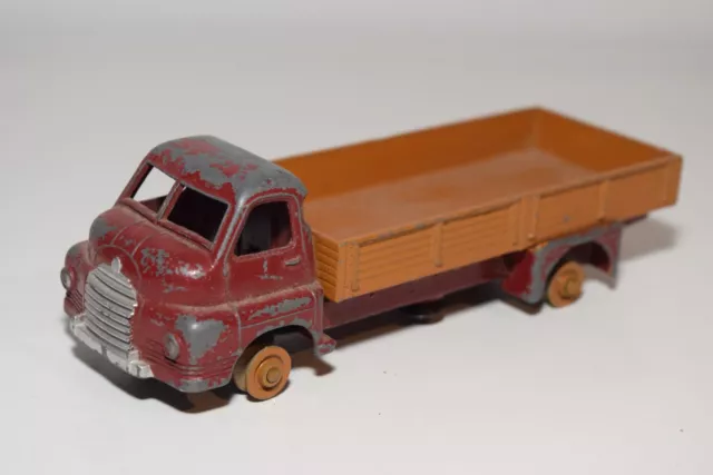 A82 1:43 Dinky Toys 408 922 522 Big Bedford Truck Red With Brown Good Condition