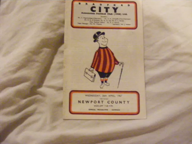 1966 1967  Bradford City v Newport County