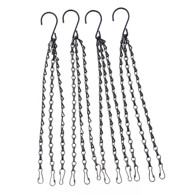 4 pcs Blumenampel Hängenden Blumen, Gartenpflanze Blumentopf Korb hängen Haken