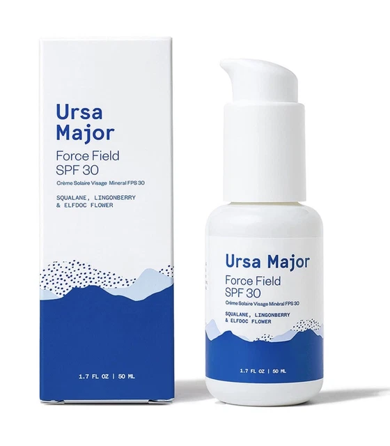 Ursa Major Force Field SPF 30 ~ UVA & UVB ~ Lightweight Daily Moisturizer ~ BNIB