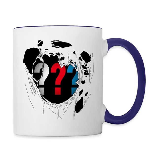 THE THREE QUESTION Marks Logo Chest Cup Two Tone 17 13 PicClick UK The Three Question Marks Logo Chest Cup Two Tone 17 13 Picclick Uk