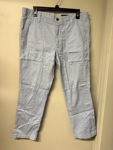 Bonobos Khakis Pants Mens Light Blue 34x28 Slim Fit Stretch Work Weekend
