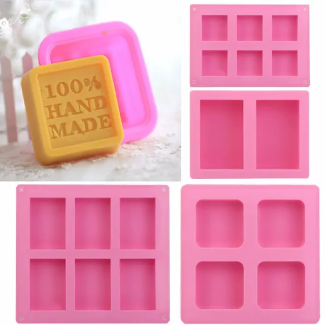 Cube Rectangle Silicone Savon Fait à la Main Gâteau Chocolat Fondant Moule