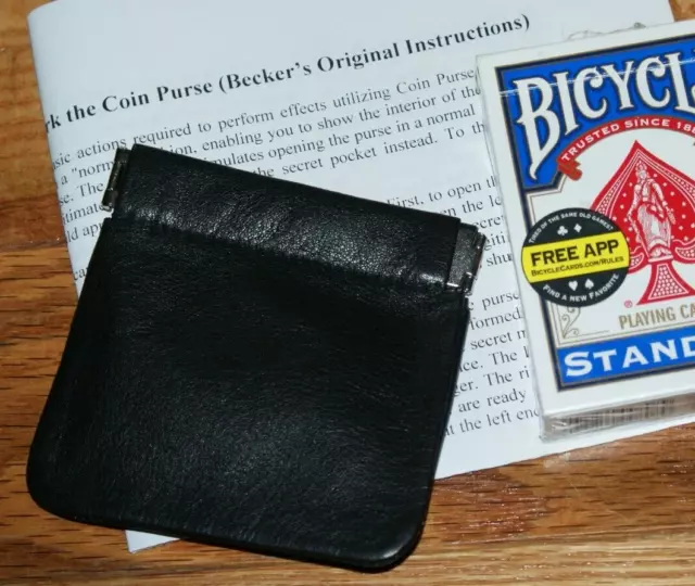 Becker Coin Purse  -- innocent but effective mentalist's utility device     TMGS