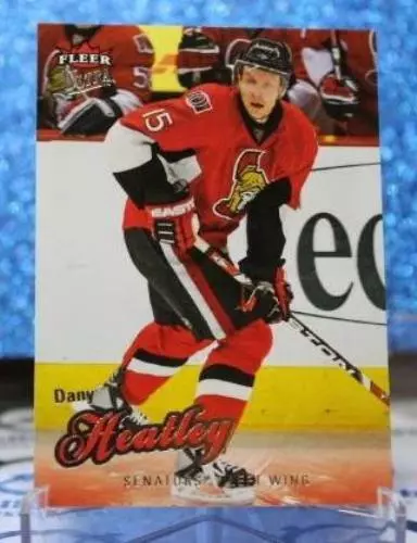 Dany Heatley # 67 Fleer Ultra 2008-09 Ottawa Senators Nhl Hockey Trading Card