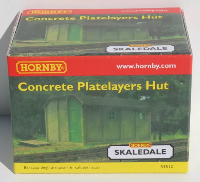 Hornby Skaledale R9512 OO 1:76 1 x Concrete Platelayers Hut New FNQHobbys