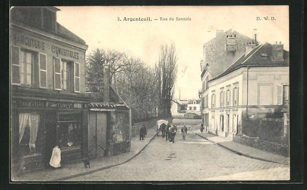CPA Argenteuil, Rue de Sannois