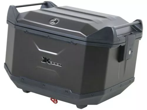 Hepco Et Becker Haut Boite Aluminium Xceed 45 Litre Noir de Jais Top Case Gaufré