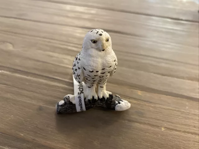 SCHLEICH Animal Bird - Snowy Owl Retired/ Discontinued Model WITH TAG! No.146716