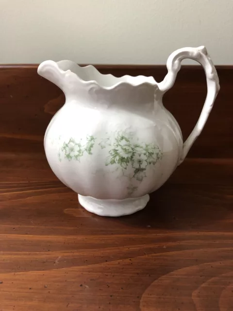 Desoto East Palestine Porcelain (Epp), Ohio, Scalloped Embossed Pitcher (Lr)