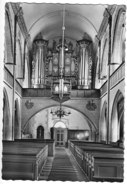 AK, Lich Oberhessen, Marien-Stiftskirche, Innenansicht, 1962