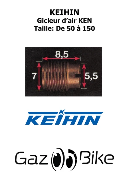 KEIHIN Gicleur d'air KEN Taille 50 à 150 (Réf: KENXXX)