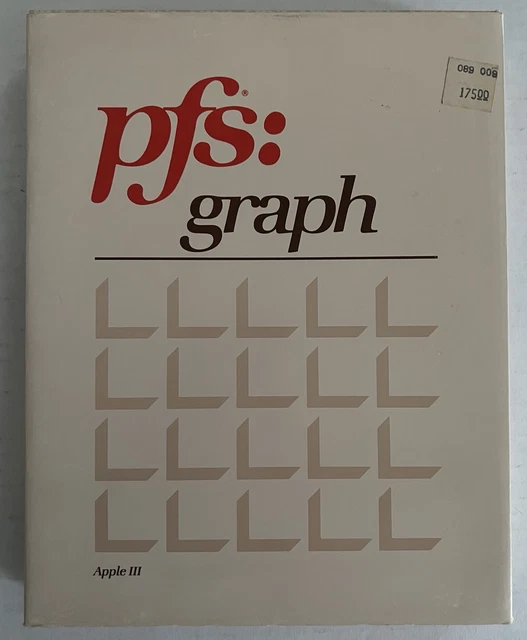 Pfs Graph Silverware VINTAGE PFS: GRAPH for Apple III (1982, Software Publishing Corp) CIB ...