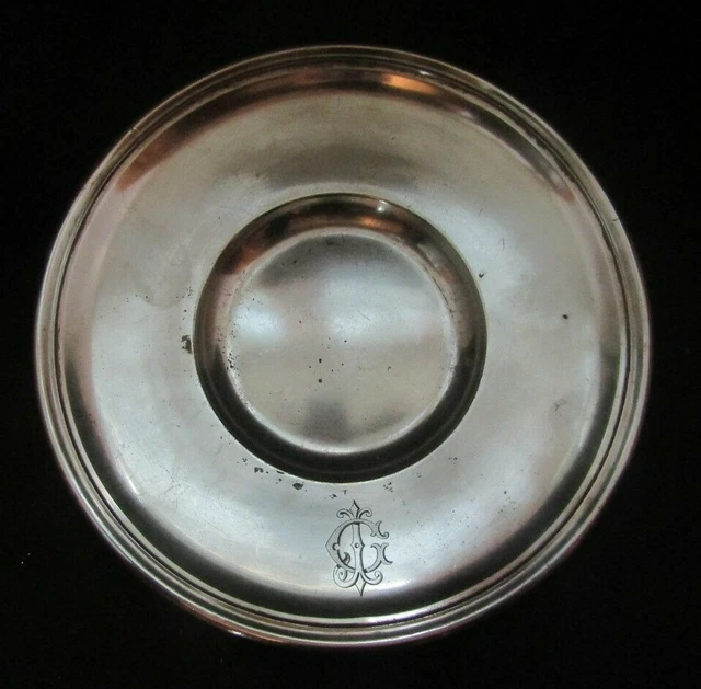 Dessous De Plat Et Verres Christofle En Métal Argenté, Finition Brillante, Lot D'occasion