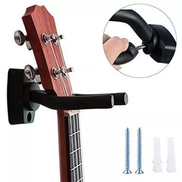 Guitar Hanger Bass Ukulele Wall Mount Wall Holder Stand Hook Rack Bracket