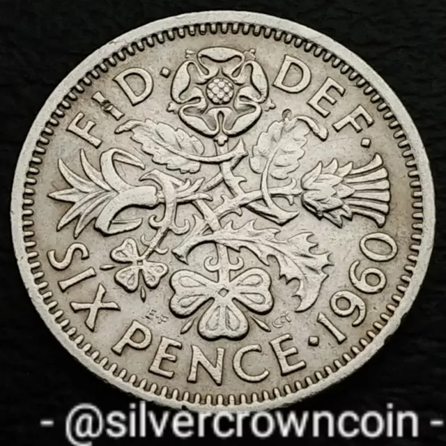 Great Britain UK 6 Pence 1960. KM#903. Sixpence Lucky Wedding coin. 6P. 6d. 6C.