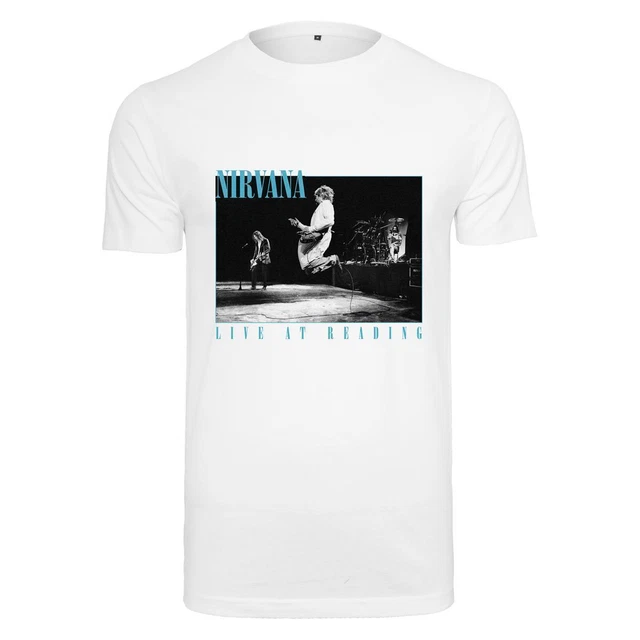 Merchcode Nirvana Vivere IN Lettura Té Maglia Top T Shirt Musica Legenden Gonna