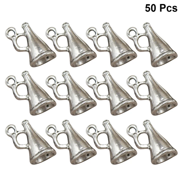 50 Stück Legierung Lautsprecher Anhänger DIY Charms Schmuckherstellung Zubehör f 3