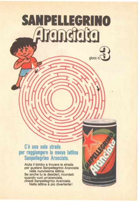 Sanpellegrino Aranciata Pubblicità 1976 Italian Magazine Advertising 18x13