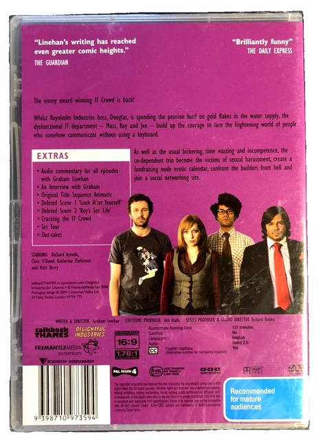 The IT Crowd -Version 3.0 Complete Series 3 DVD (2006) Region 4 Brand New Sealed 2