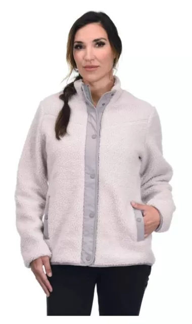 RIDGECUT FLIN23-4265 WOMEN'S Sherpa-Lined Fleece Jacket Medium Lilac ...