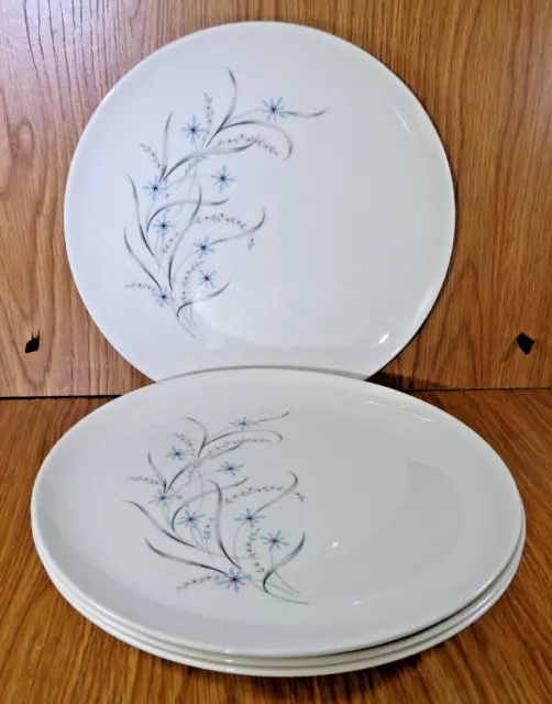 Taylor Smith & Taylor 10 1/4" EVER YOURS ATOMIC MCM DINNER PLATES Set of 4