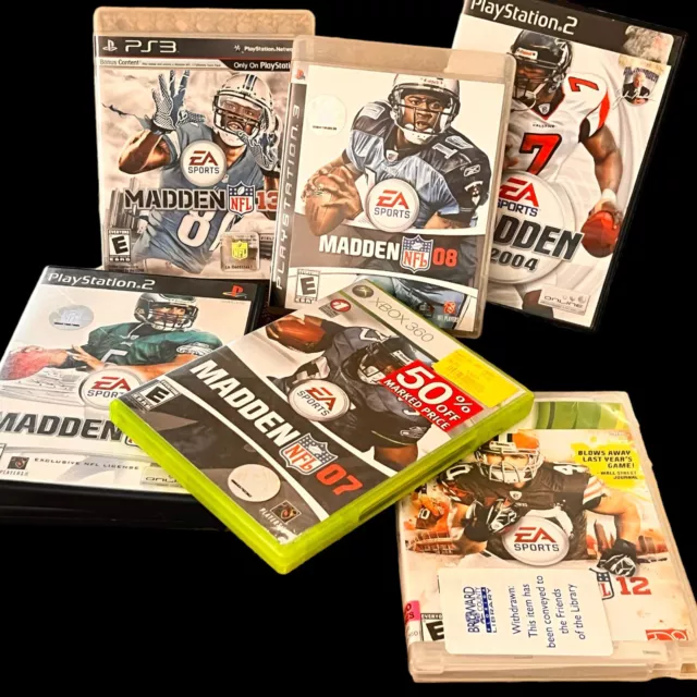 Lot 7 Madden NFL Video Games Play Station Xbox