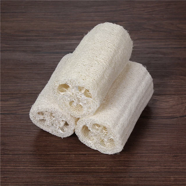 NATURAL LOOFAH LUFFA Bath Shower Wash Body Pot Bowl Sponge Scrubber