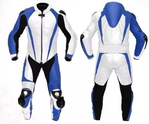 Mens A Grade Leather Motorcycle 1PC Suit Motorbike Rider Racing Armour Sports AB