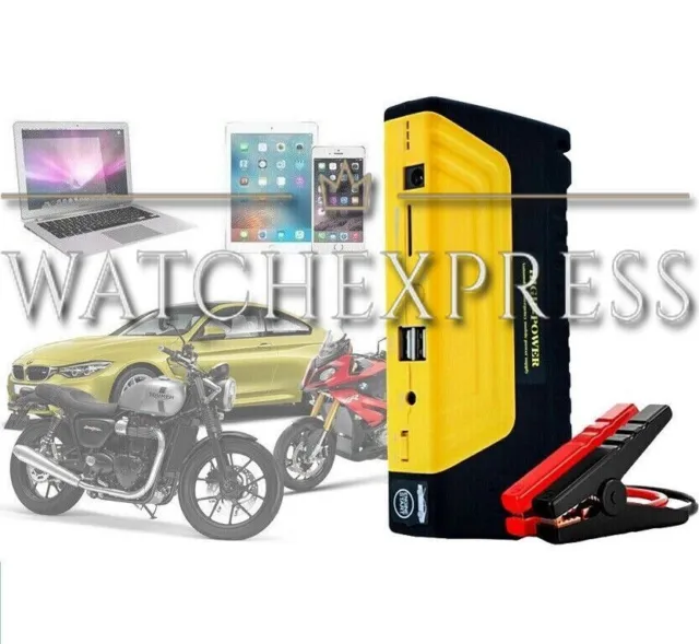 JUMP Starter 12V Avviatore batteria auto,moto,emergenza,power bank portatile