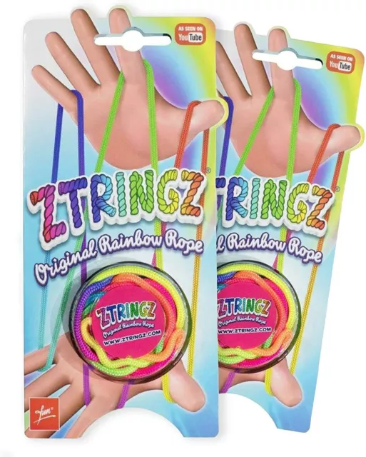 2 Pack Original Ztringz Rainbow Rope Games Classic Toy