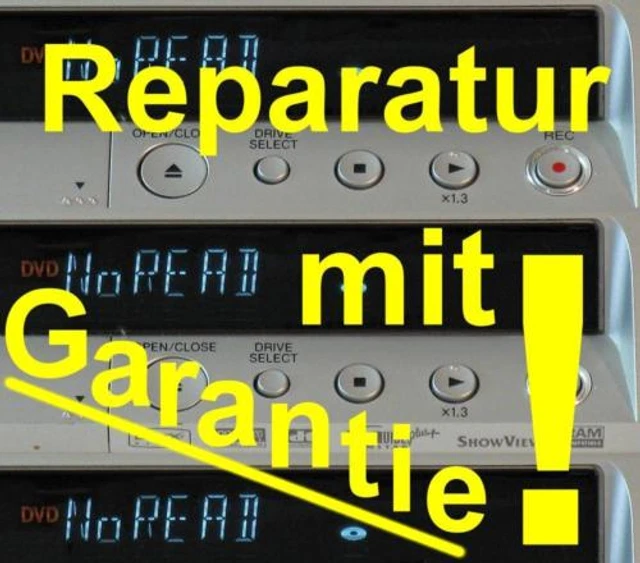 REPARATUR Laufwerksprobleme bei PANASONIC DMR-EX95V NO DISC neue Lasereinheit
