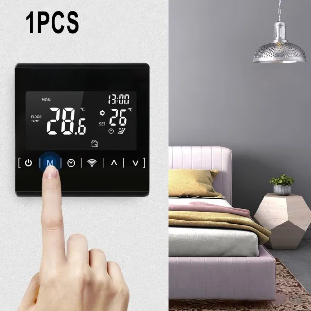 Thermostat LCD programmable hebdomadaire pour chauffage de l'eau et contr?le de