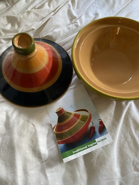 De Colección Tagine Tajine Cerámica Esmaltada Vapor MCM Hecho en Portugal Vol Do Sol