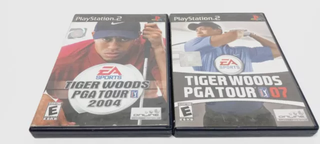 2 - PlayStation 2  Games Tiger Woods PGA Tour 2004 & 2007 Complete w/ Manuals