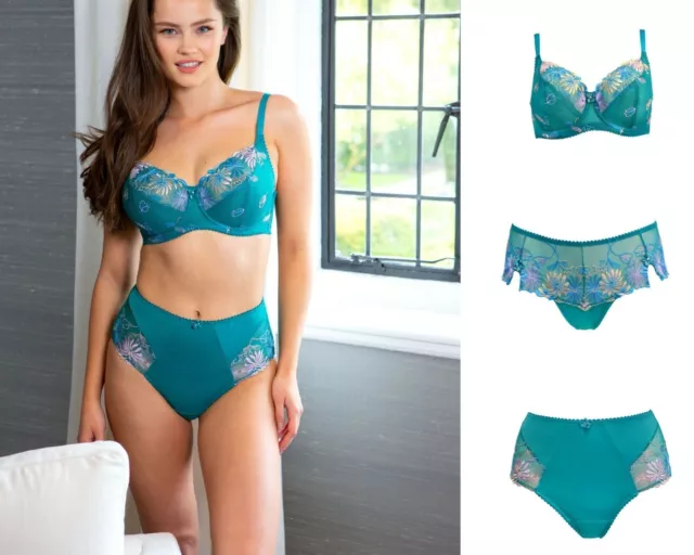 Pour Moi St Tropez Underwired Full Cup Bra or Deep Brief or Shorty Emerald