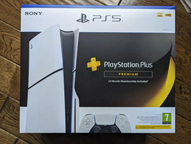 Sony PS5 SLIM Disc Edition Bundle & PlayStation Plus 24 Month Premium Membership