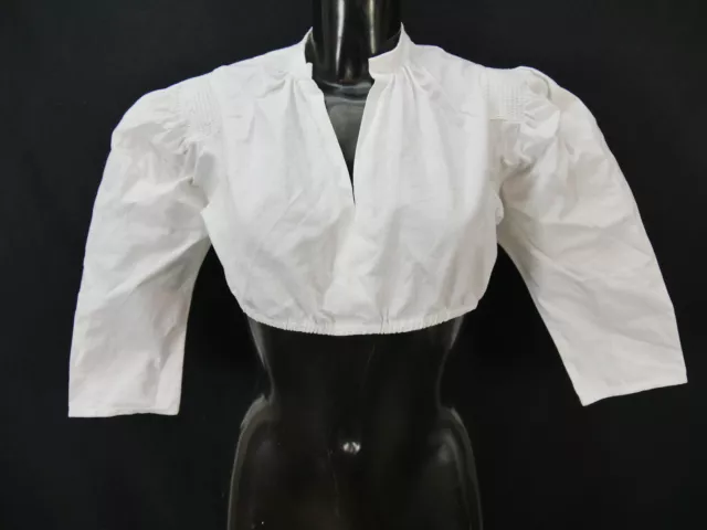 Camicia Dirndl taglia 40 bianca camicetta per Dirndl cotone semplice B10080