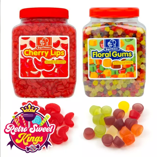 Squirrel Floral Gums Cherry Lips Scented Retro Sweets Pick 'N' Mix Mothers Day