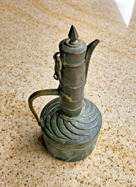 Antique Islamic Arabic Yemen Saudi Dallah Coffee Pot Copper