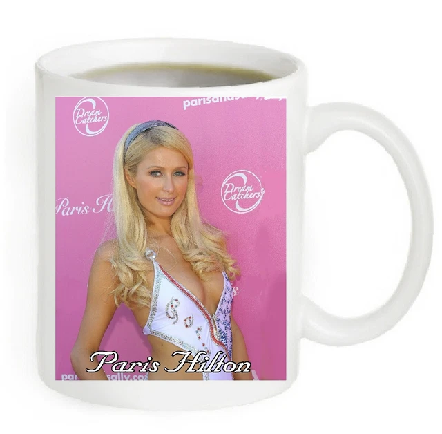 Paris Hilton Photo Coffee Mug, 11oz. The Photo Is Printed on both sides #PH16