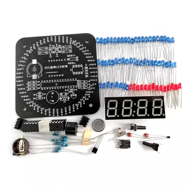 Electronic Digital Clock DIY Kit Parts LED Alarm 51 SCM Learning Board 5V DS1302