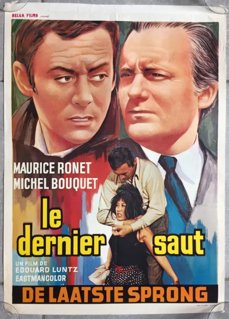 Affiche Belge LE DERNIER SAUT Michel Bouquet MAURICE RONET Edouard Luntz